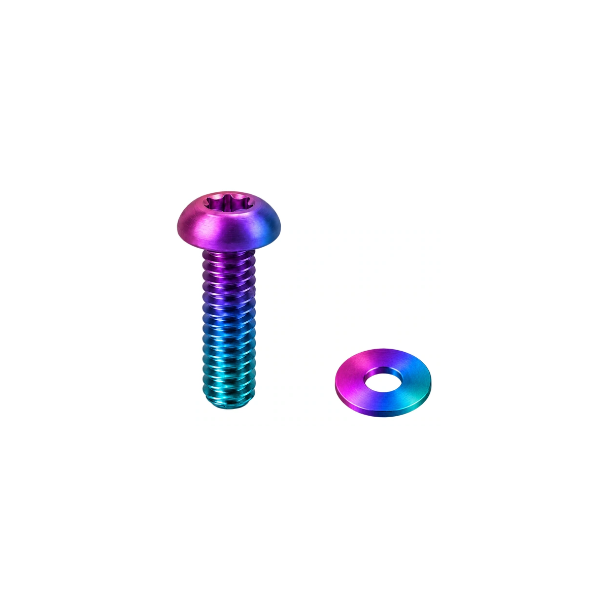 Titanium MRP AMg Chainguide Bolt and Washer — Candy Gloss