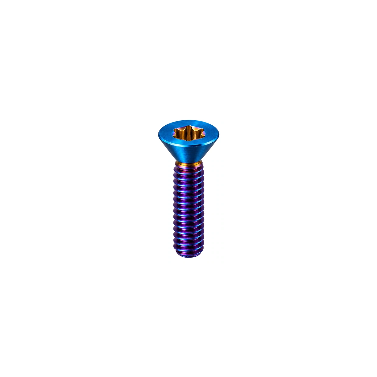 Titanium Pivot Cable Door Bolt — Burnt Blue