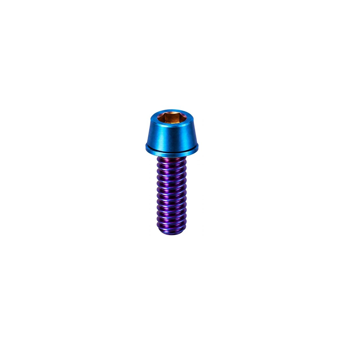 Titanium Pivot Seat Collar Bolt — Burnt Blue
