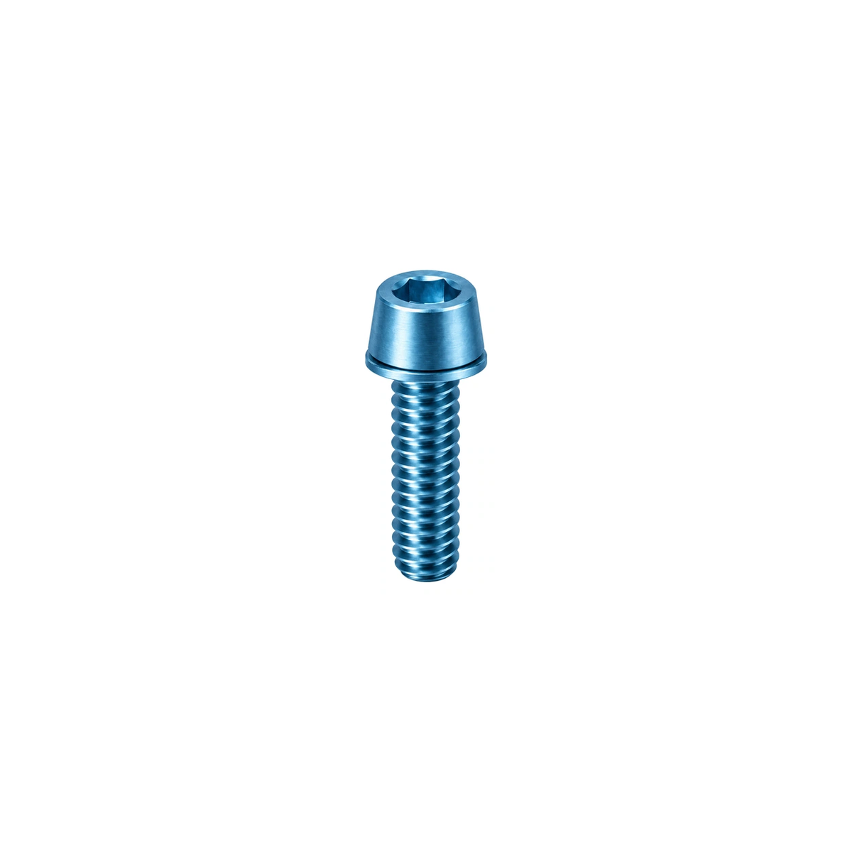 Titanium Pivot Seat Collar Bolt — Ice Blue