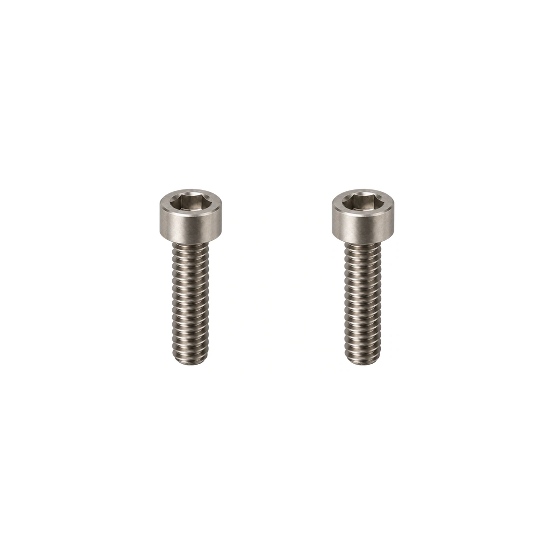 Titanium Integrated Handlebar Computer Mount Bolts — Raw Titanium