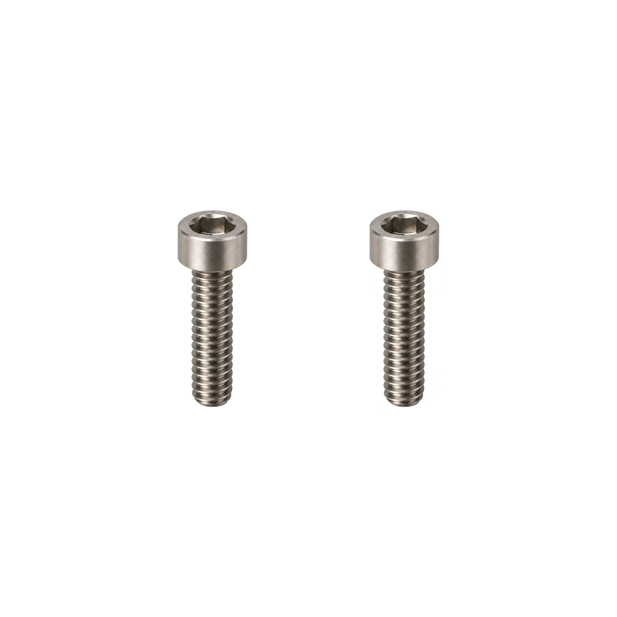 Titanium Integrated Handlebar Computer Mount Bolts — Raw Titanium