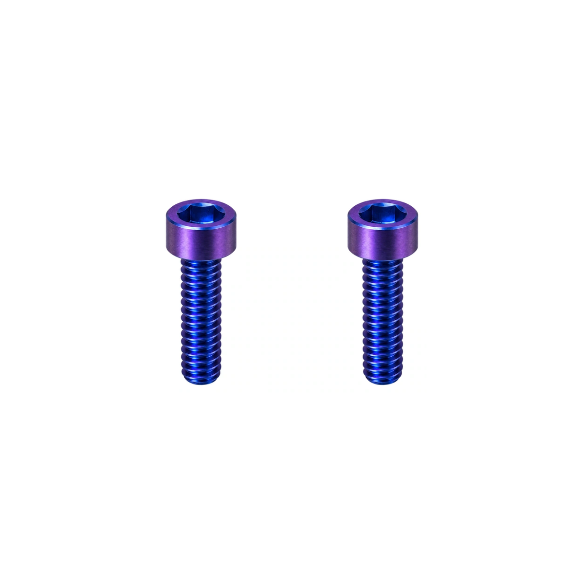 Titanium M4×10 Lock-On Grip Bolts — Blue Purple