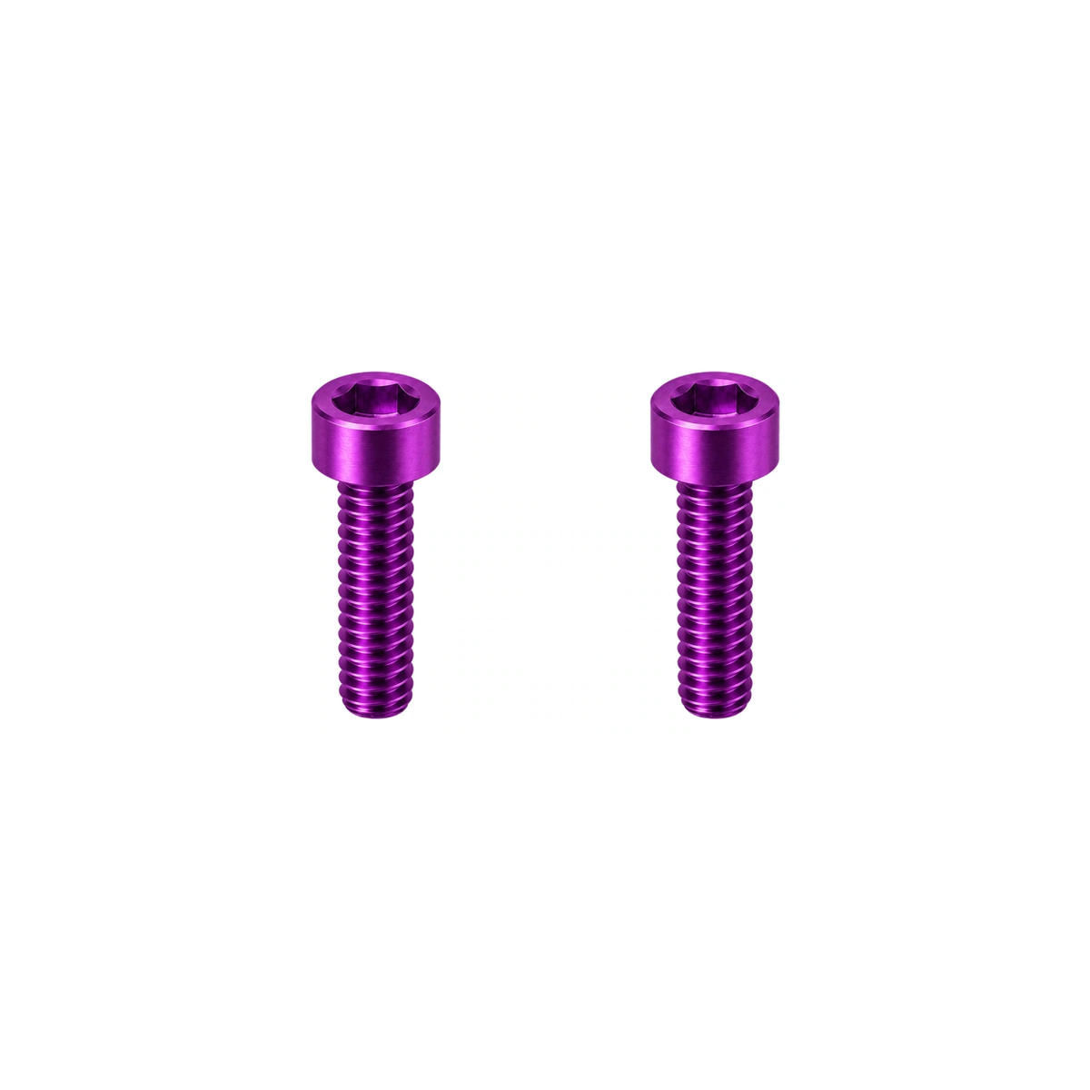 Titanium M4×10 Lock-On Grip Bolts — Purple