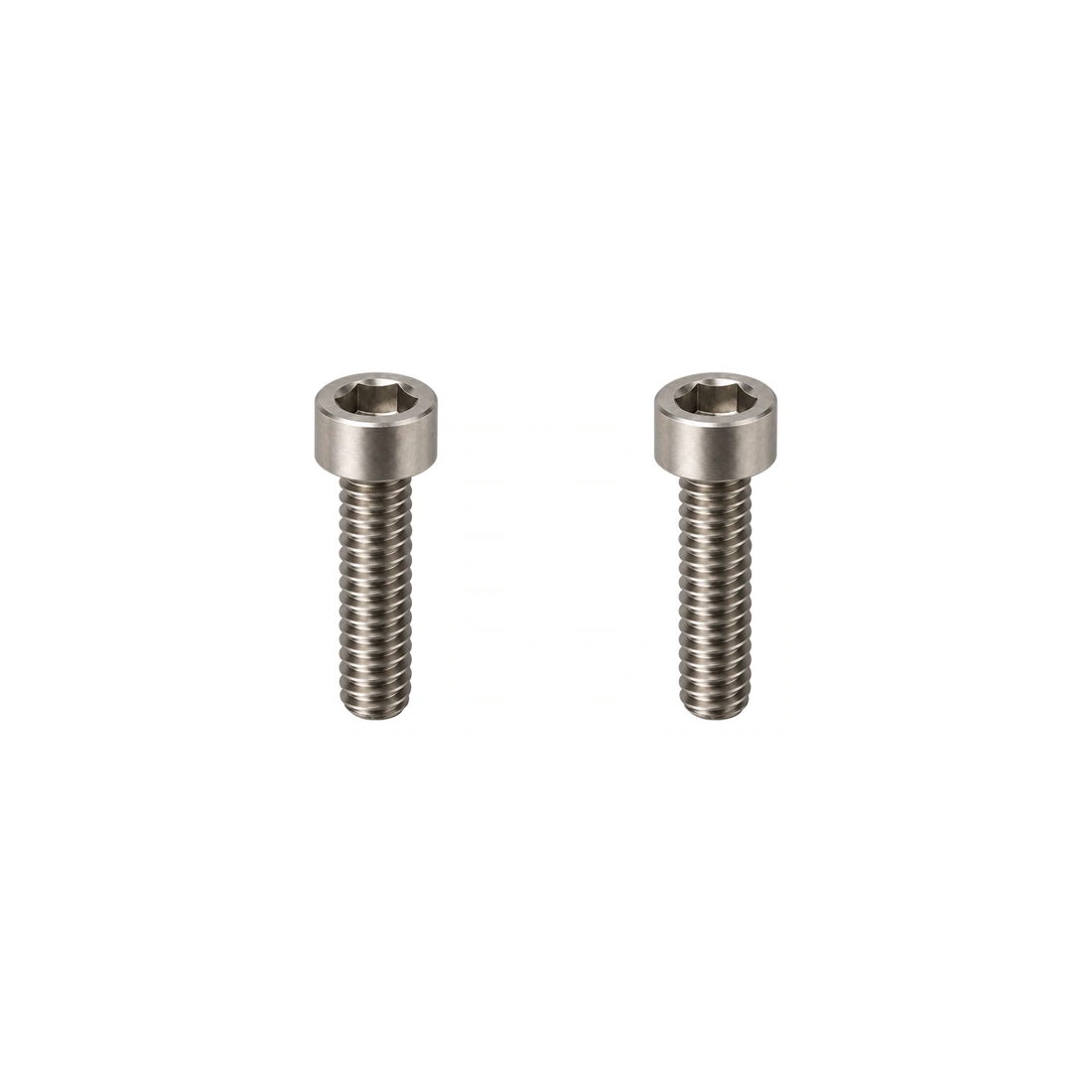 Titanium M4×10 Lock-On Grip Bolts — Raw Titanium