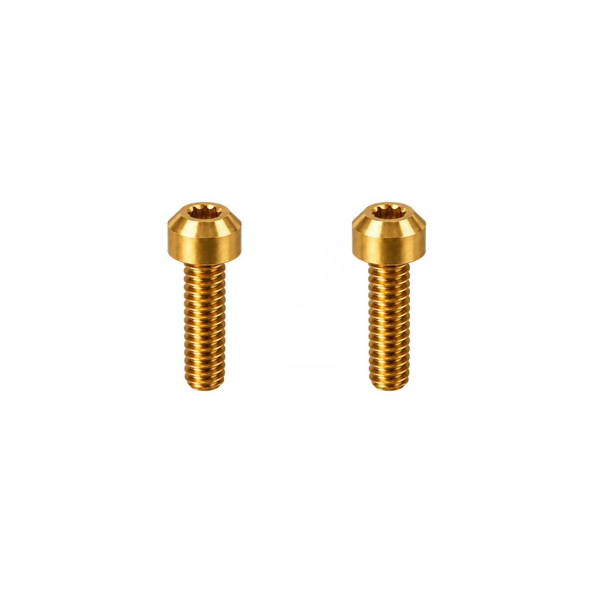 Titanium M6×10 Brake Cable Clamp Bolts — Gold