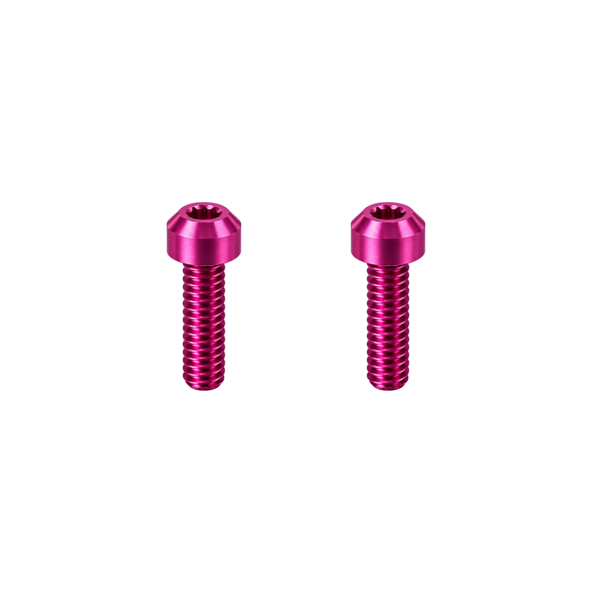 Titanium M6×10 Brake Cable Clamp Bolts — Magenta