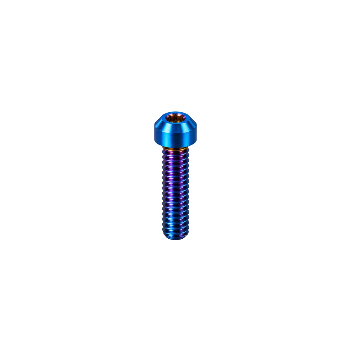 Titanium M8 BMX Stem Bolts — Burnt Blue