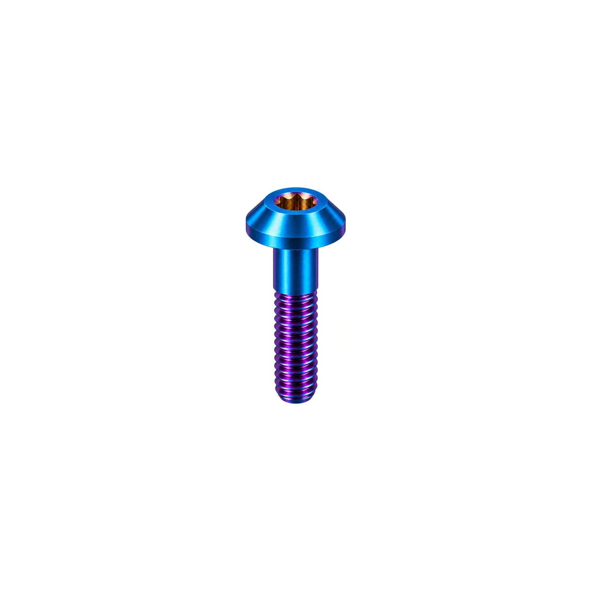 Titanium Shimano MTB Caliper Body Bolt — Burnt Blue