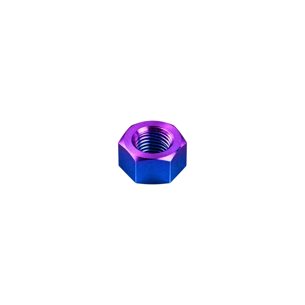 Titanium M5 Camera Mount Hex Nut — Blue Purple