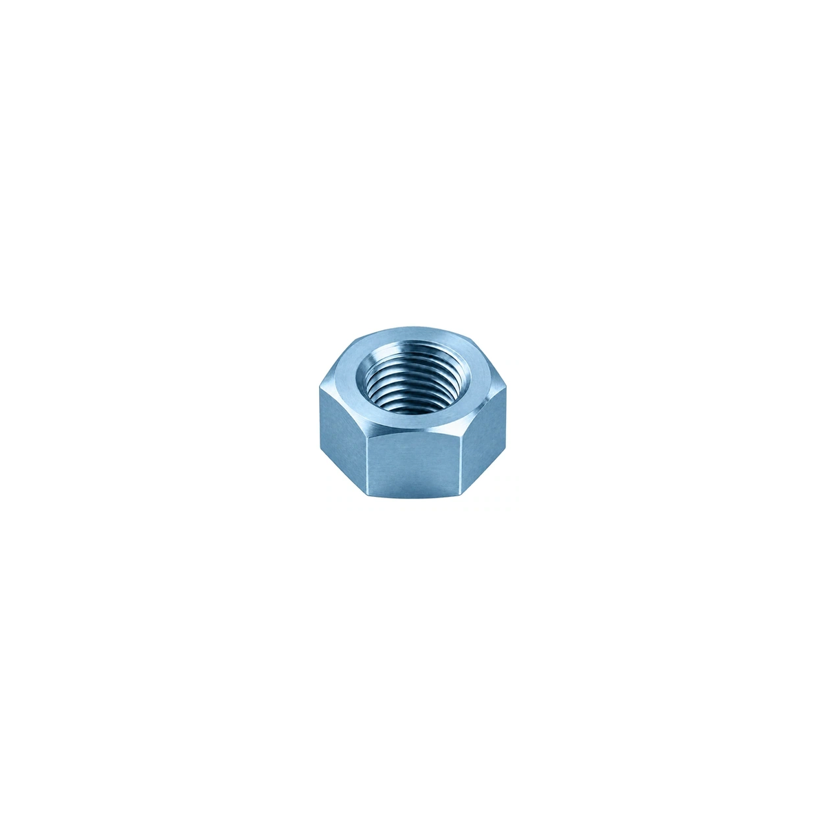 Titanium M5 Camera Mount Hex Nut — Ice Blue