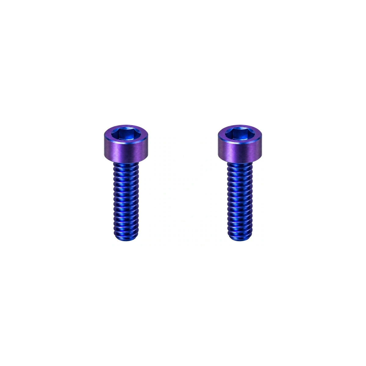 Titanium M3×8 Accessory Bracket Screws — Blue Purple