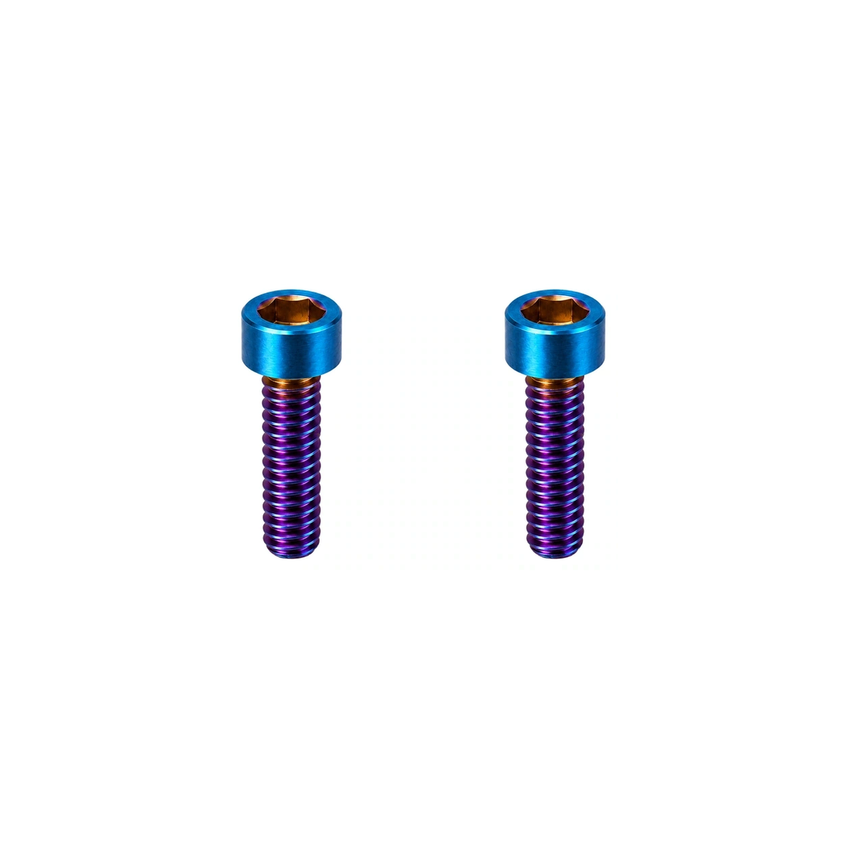 Titanium M3×8 Accessory Bracket Screws — Burnt Blue