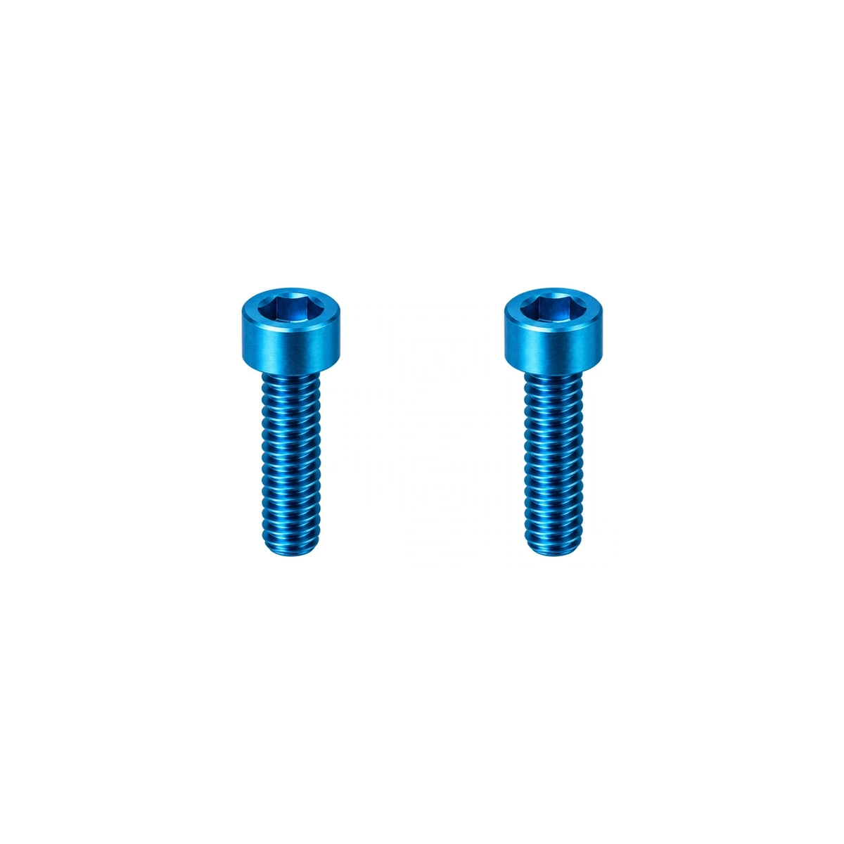 Titanium M3×8 Accessory Bracket Screws — Aqua Blue