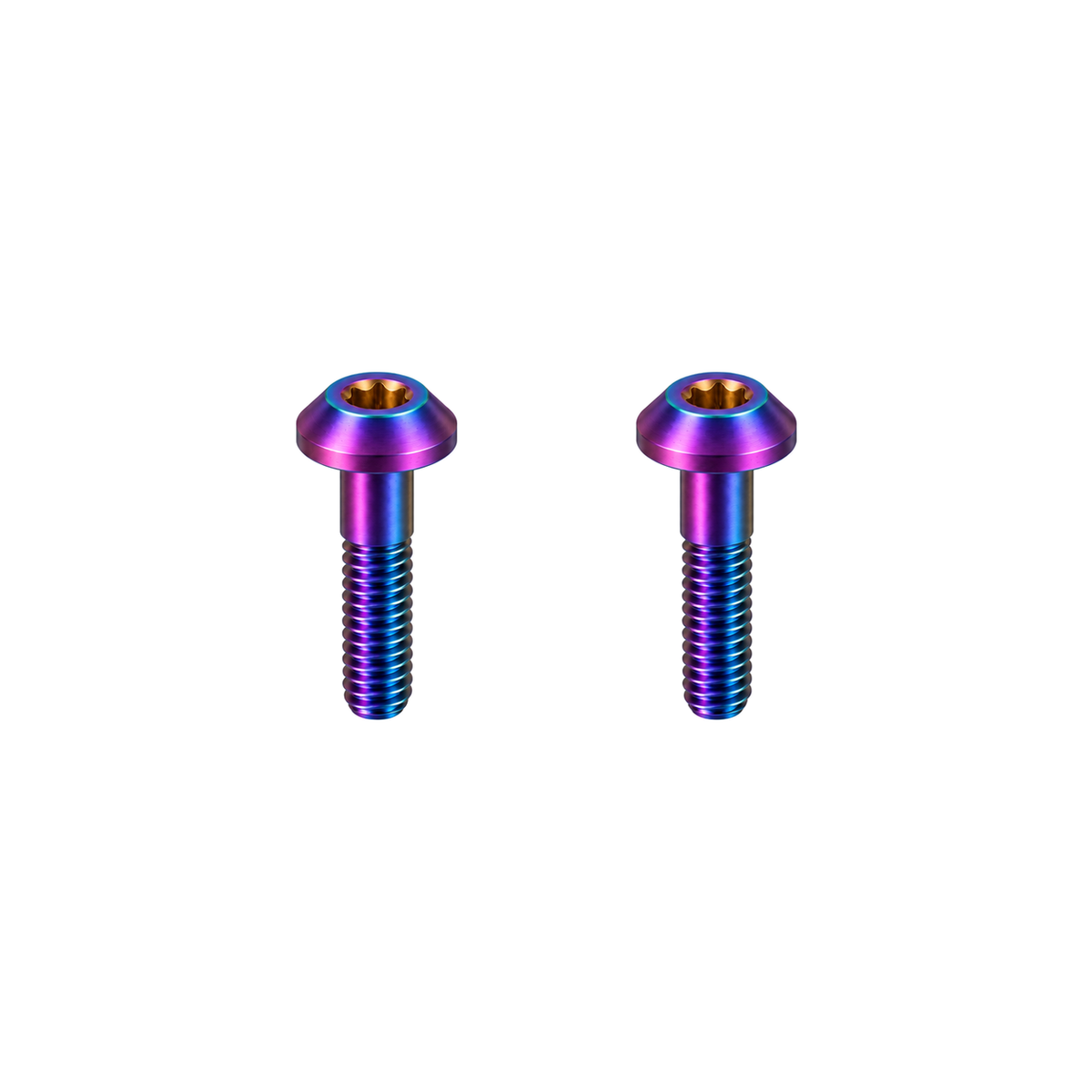 Titanium SRAM Road Caliper Body Bolts — Rainbow