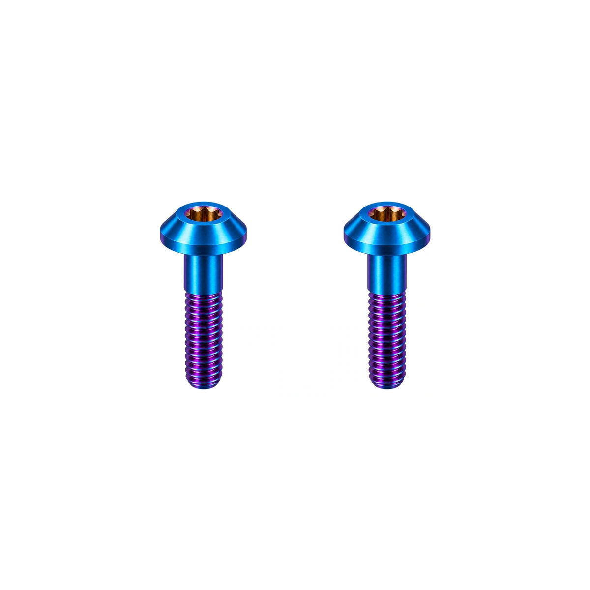 Titanium SRAM Road Caliper Body Bolts — Burnt Blue