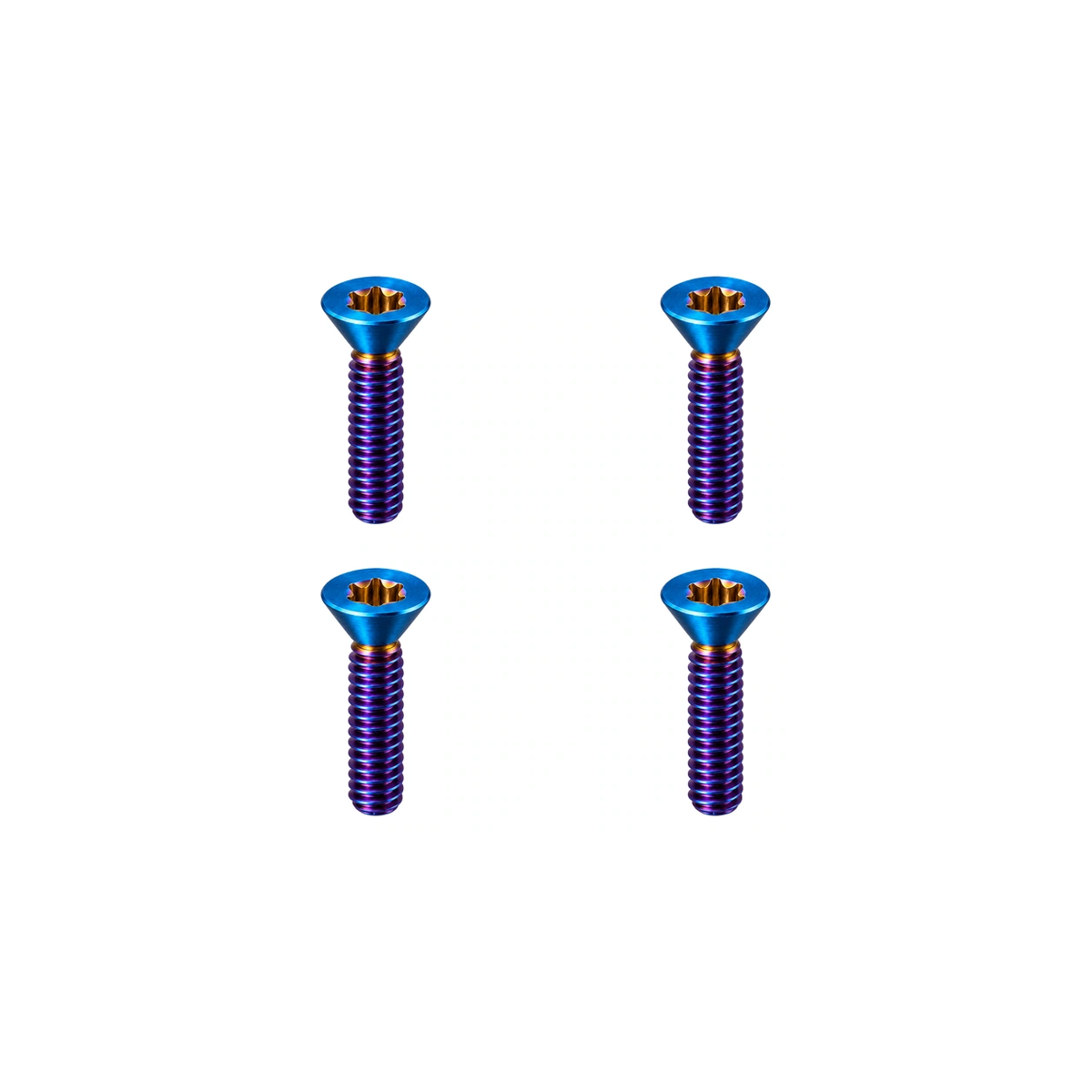 Titanium Canyon CP0018 Handlebar Screws — Burnt Blue