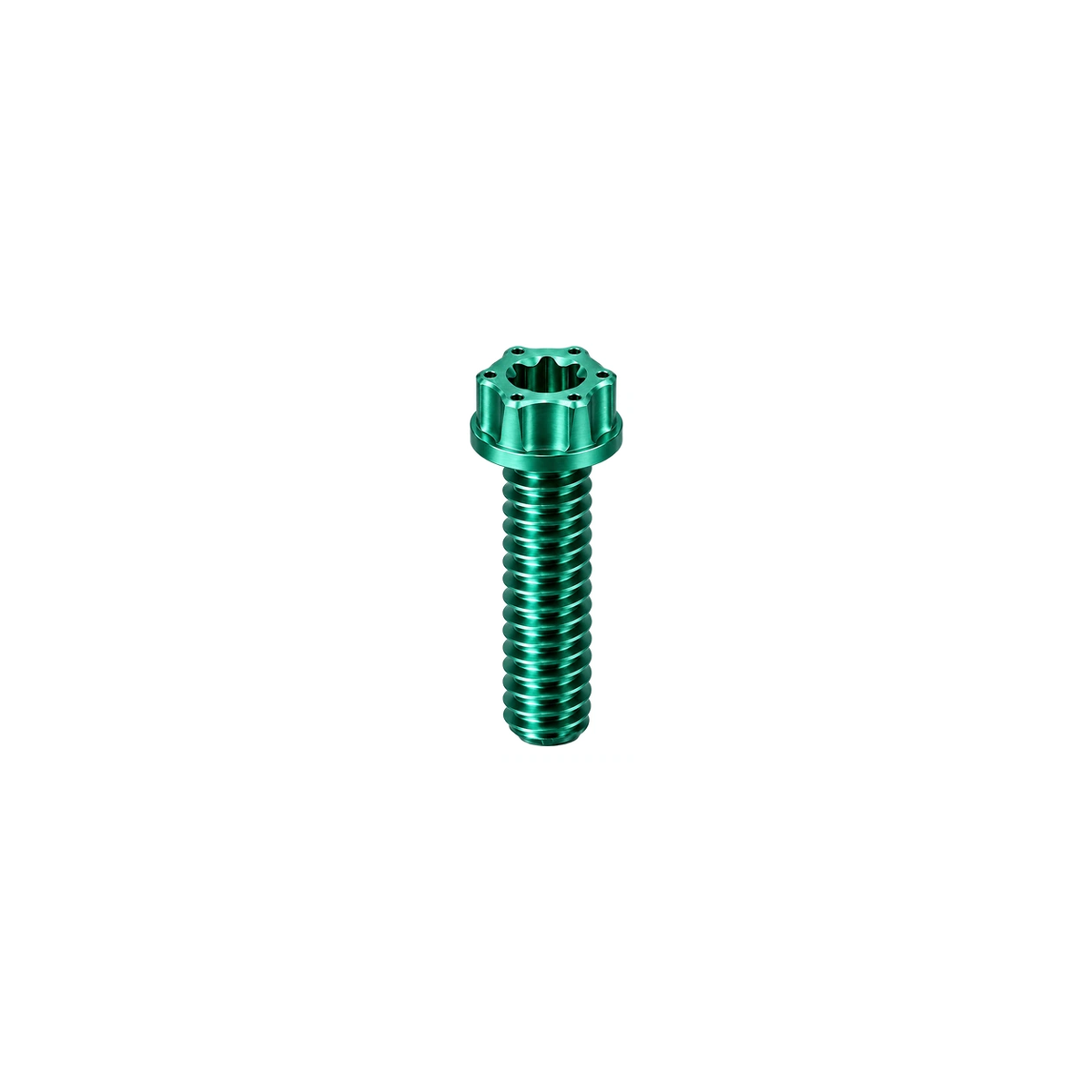 Titanium Saddle Clamp Adjustment Bolts — Green