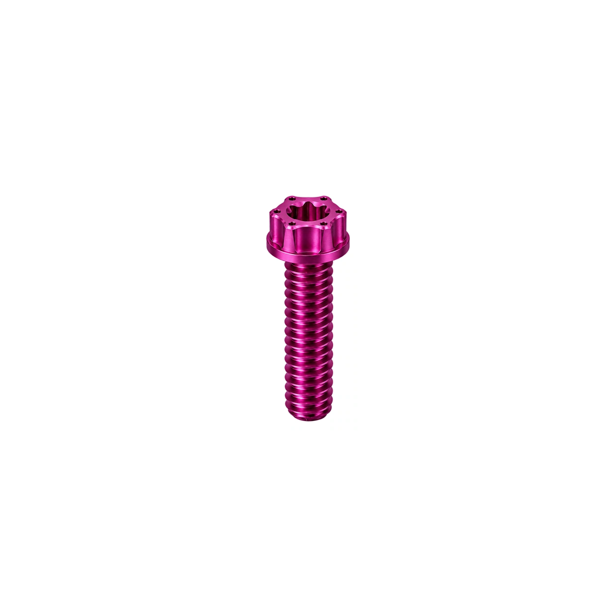Titanium Saddle Clamp Adjustment Bolts — Magenta
