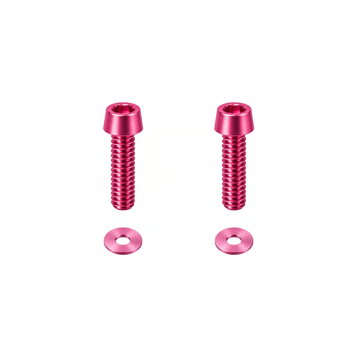 Titanium M5 Long Computer Mount Bolts and Washers — Champagne Pink