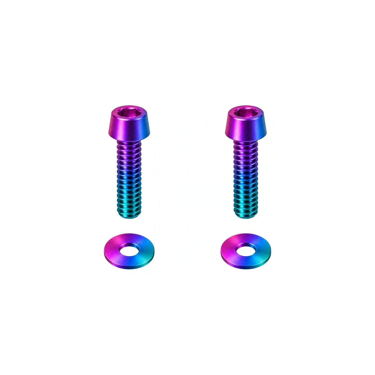 Titanium M5 Long Computer Mount Bolts and Washers — Candy Gloss