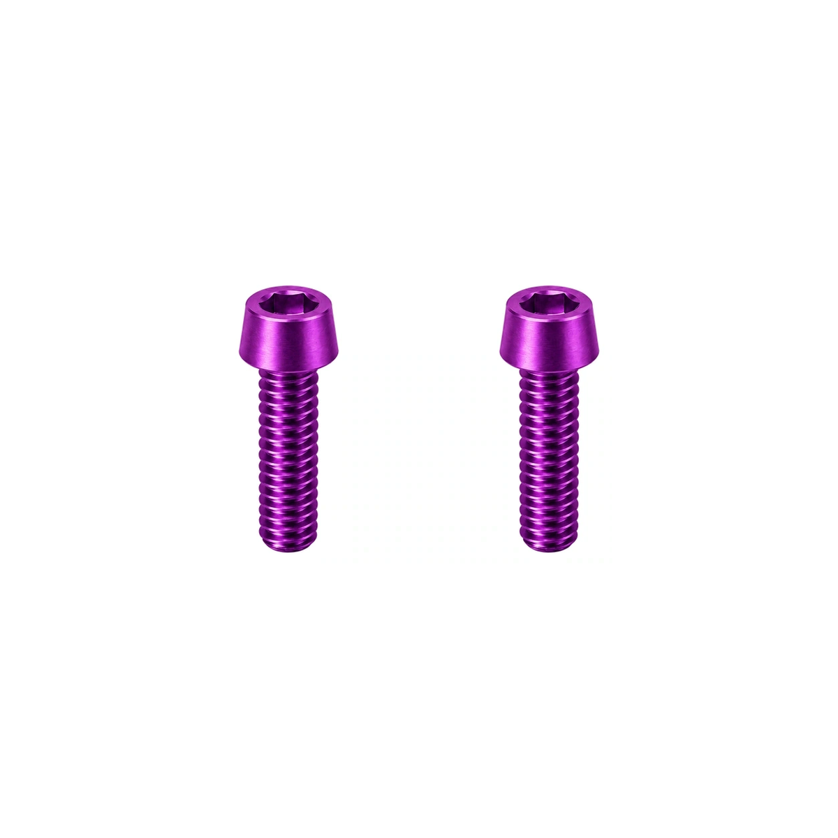 Titanium M5 Upper Computer Mount Bolts — Purple