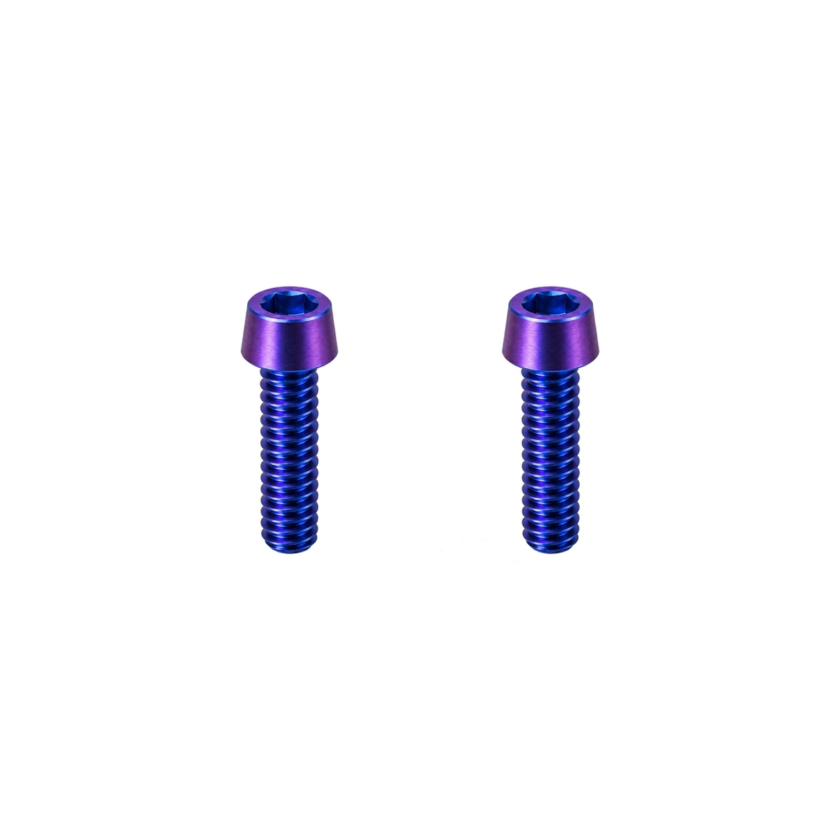 Titanium M5 Upper Computer Mount Bolts — Blue Purple
