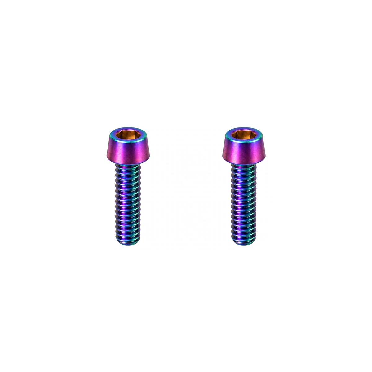Titanium M5 Upper Computer Mount Bolts — Rainbow