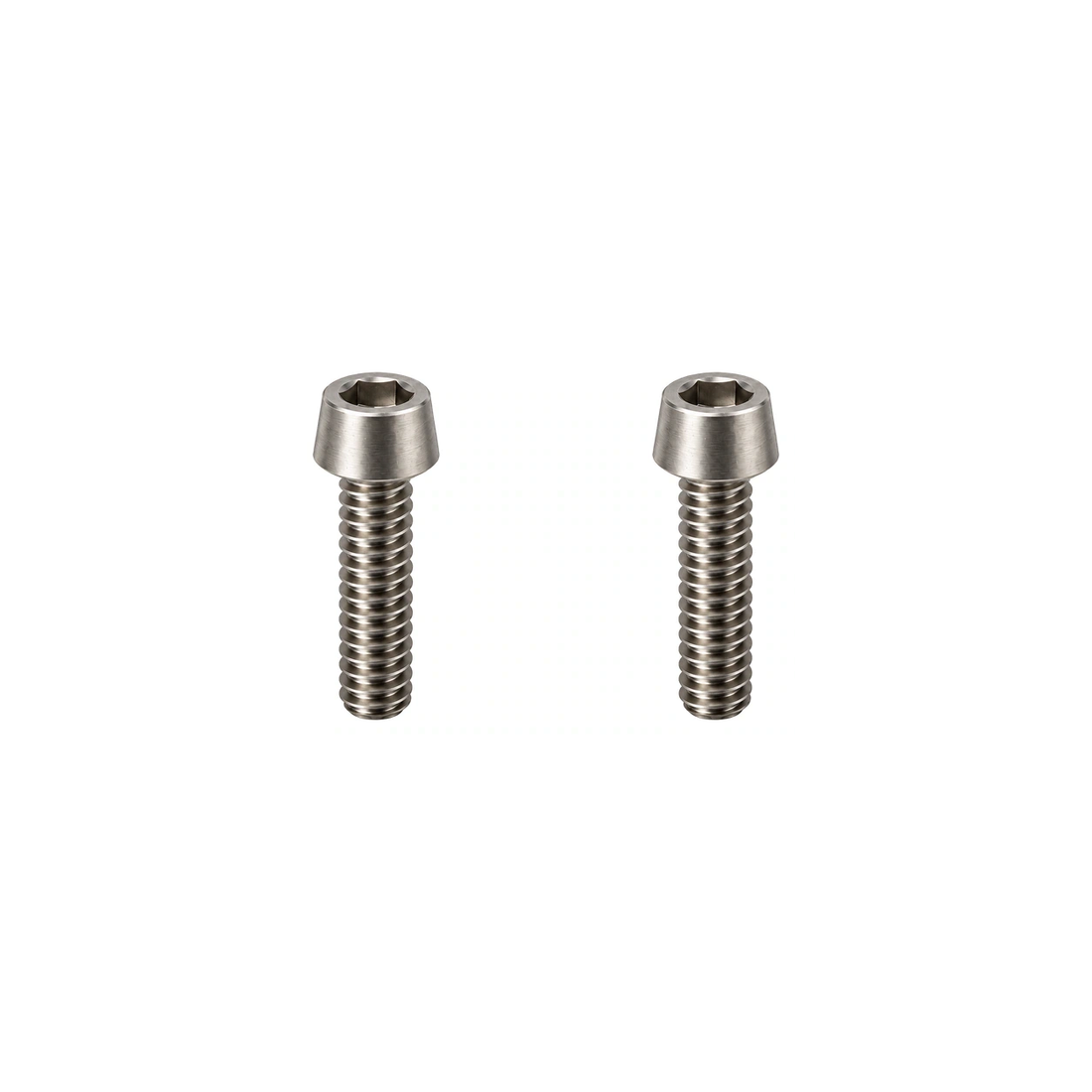 Titanium M5 Upper Computer Mount Bolts — Raw Titanium