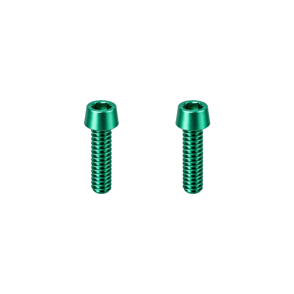 Titanium M5 Upper Computer Mount Bolts — Green