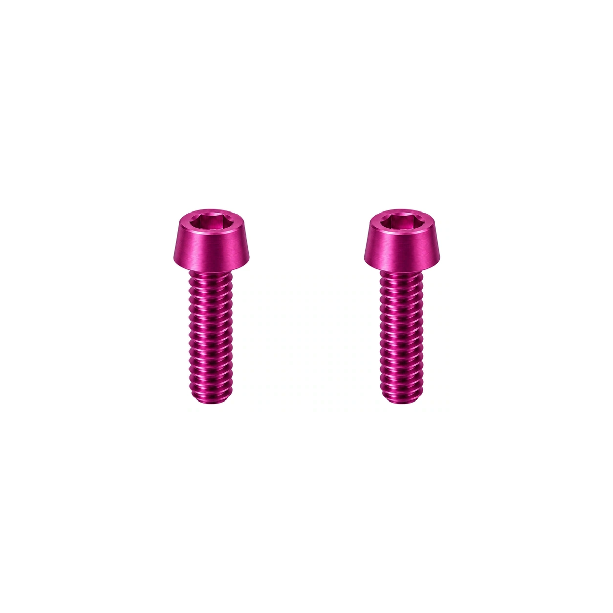 Titanium M5 Upper Computer Mount Bolts — Magenta