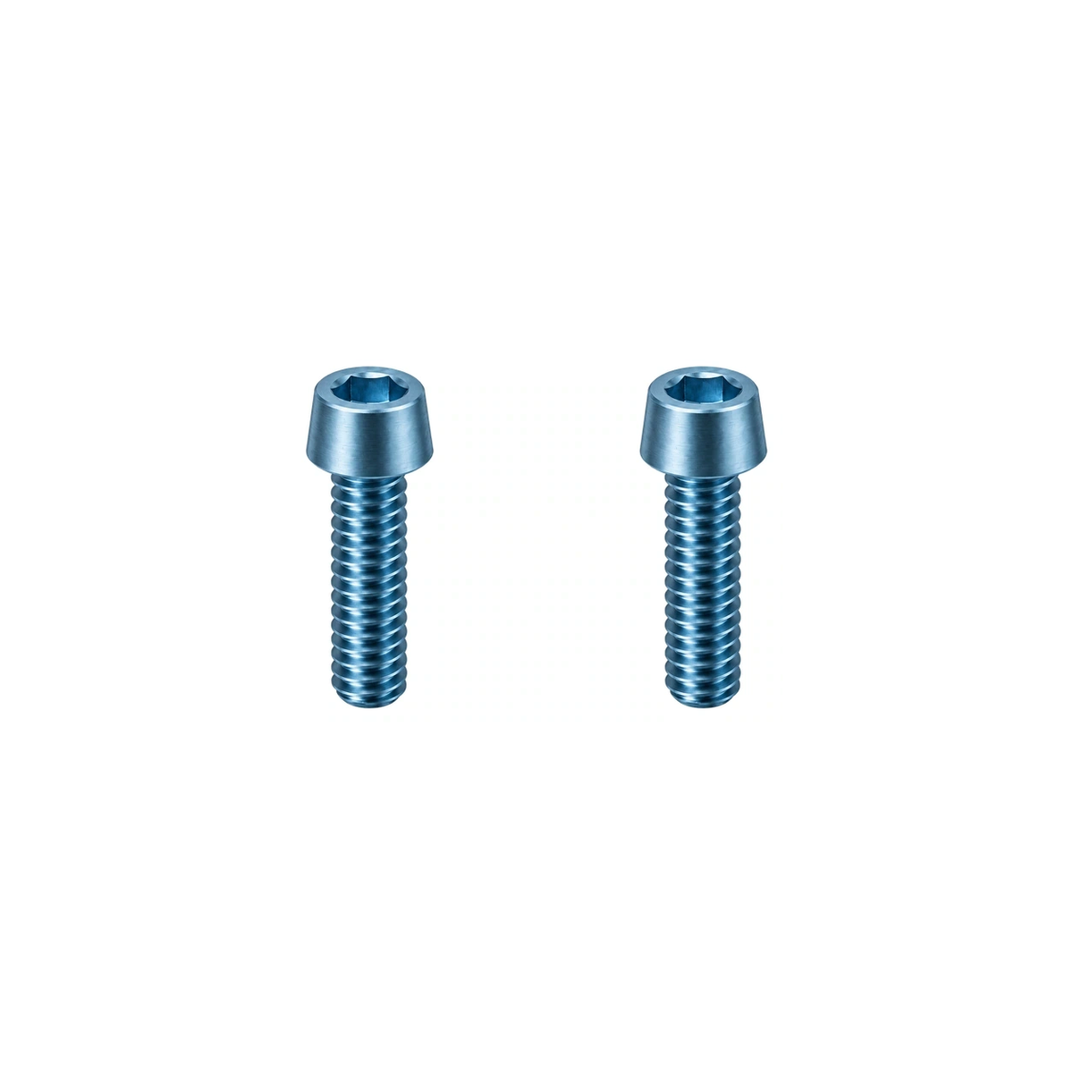 Titanium M5 Upper Computer Mount Bolts — Ice Blue