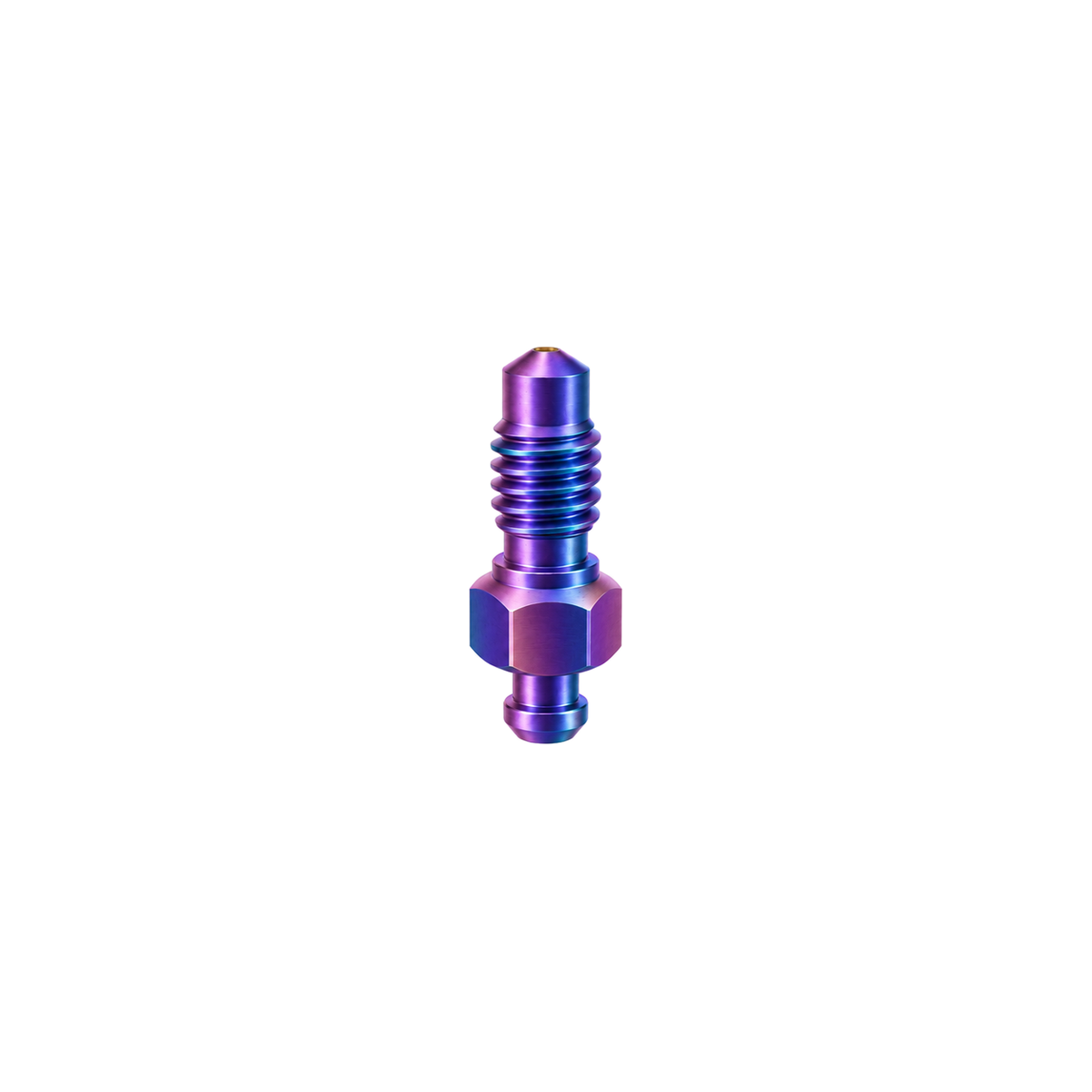 Titanium Shimano Brake Caliper Bleed Nipple — Rainbow