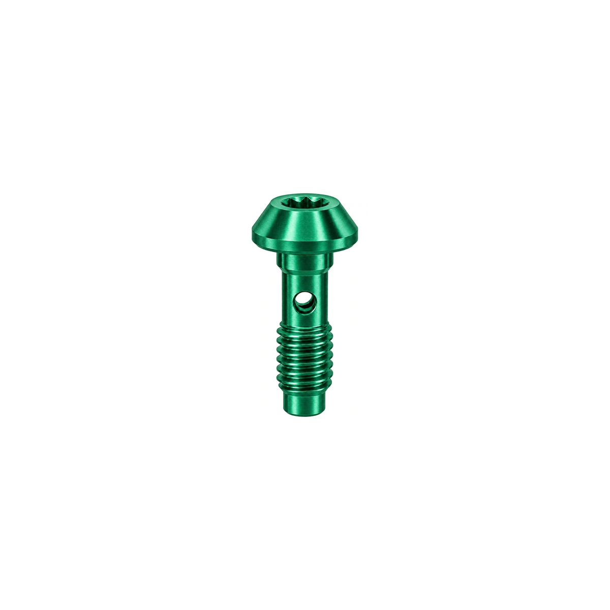 Titanium Magura MT Hose Banjo Bolt — Green