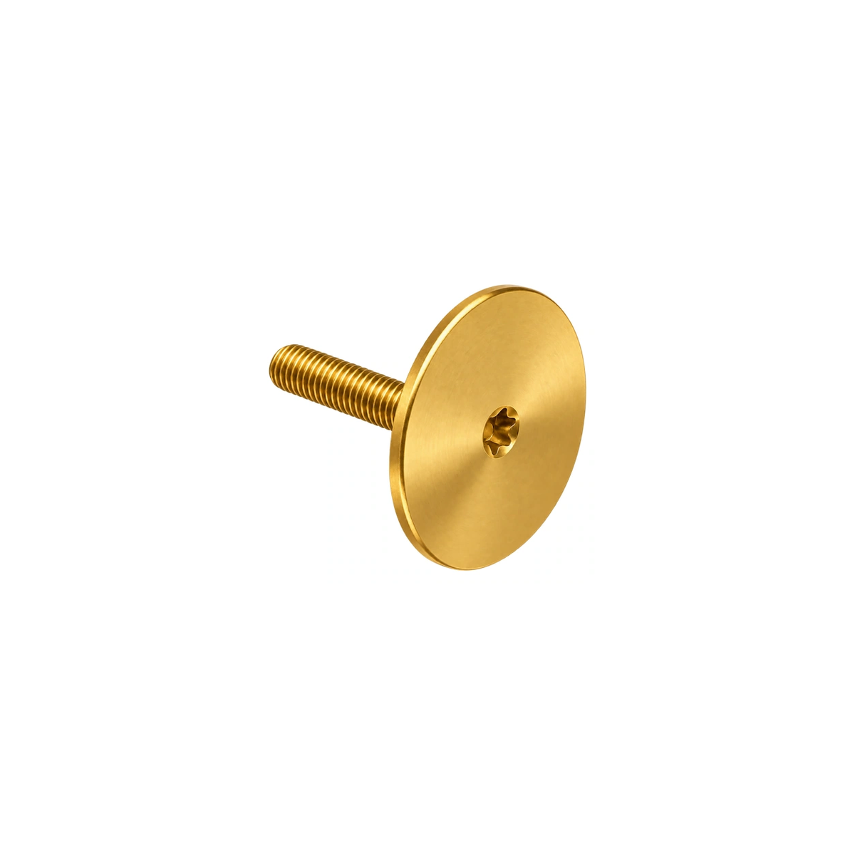 Titanium M6×33 Integrated Top Cap and Bolt — Gold