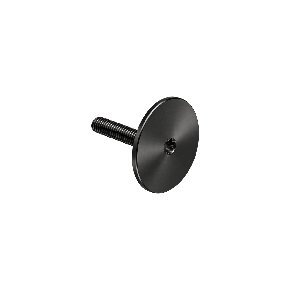 Titanium M6×33 Integrated Top Cap and Bolt — Black