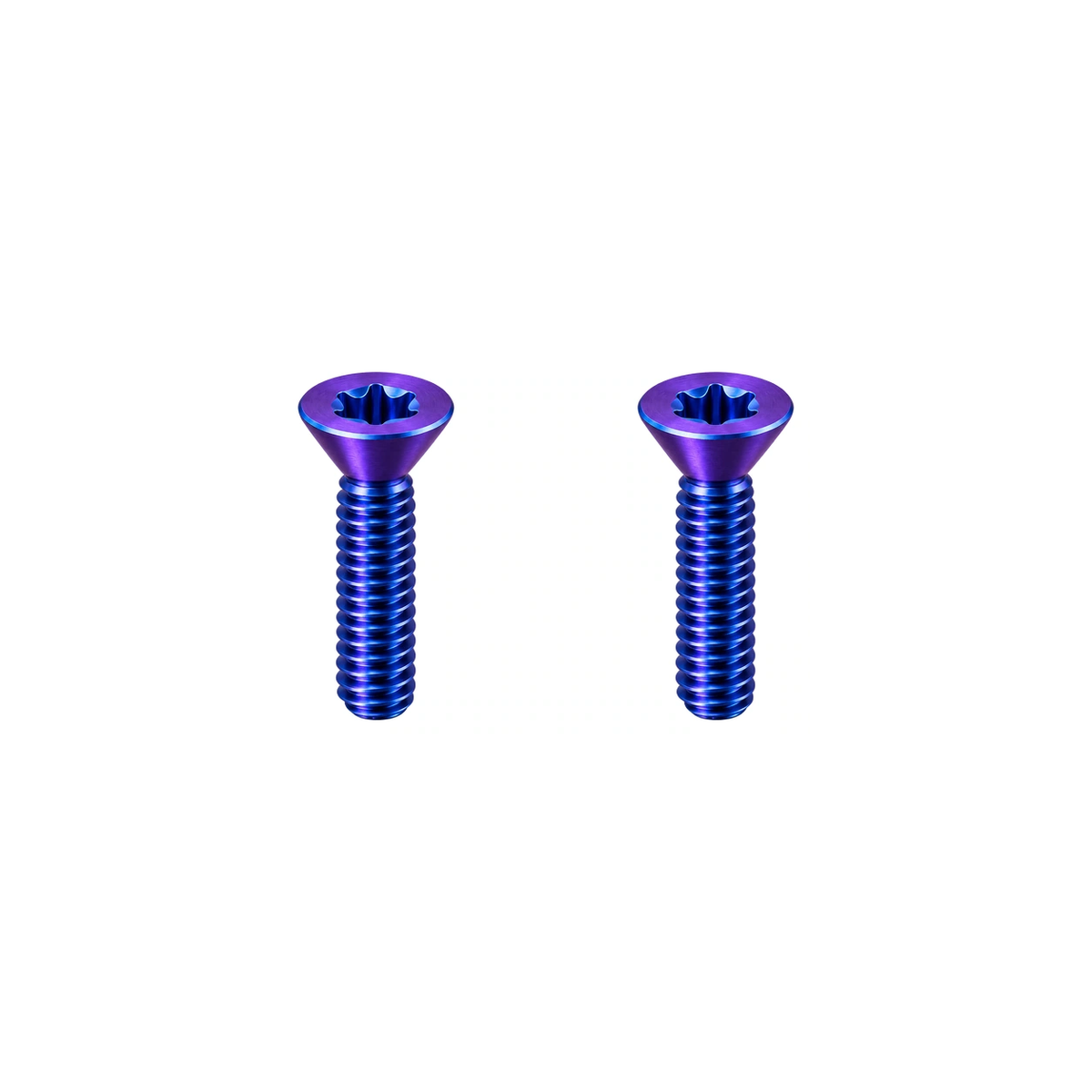 Titanium Folding Bike Front Carrier Block Bolts — Blue Purple