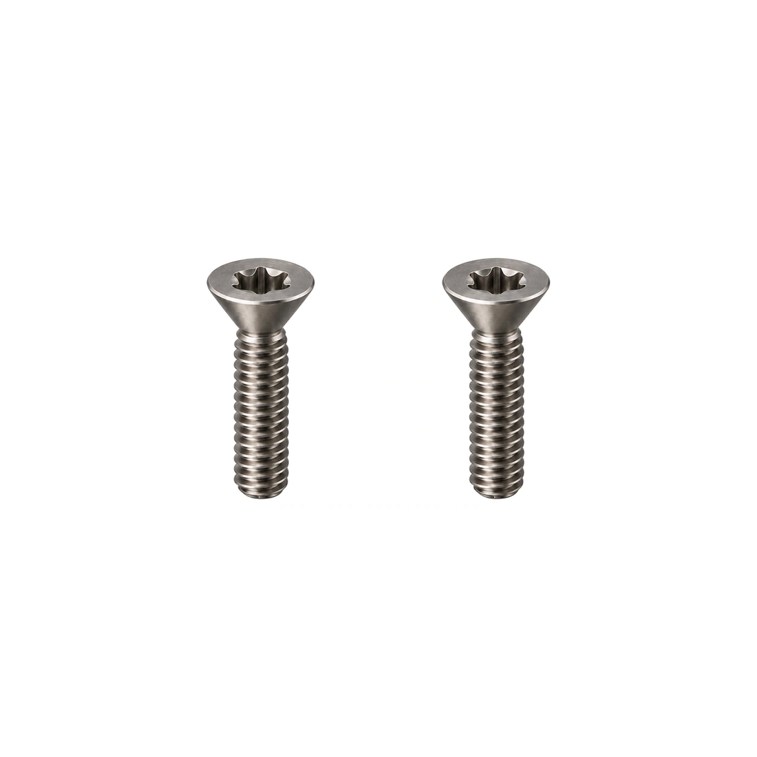 Titanium Folding Bike Front Carrier Block Bolts — Raw Titanium
