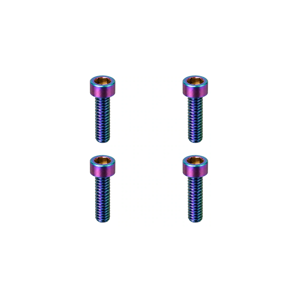 Titanium Brompton T-Line Handlebar Bolts — Rainbow