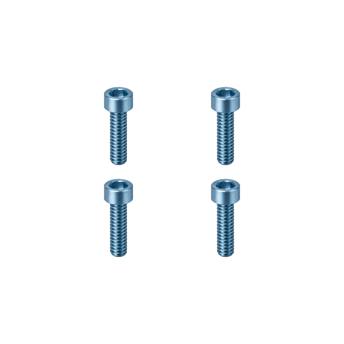 Titanium Brompton T-Line Handlebar Bolts — Ice Blue