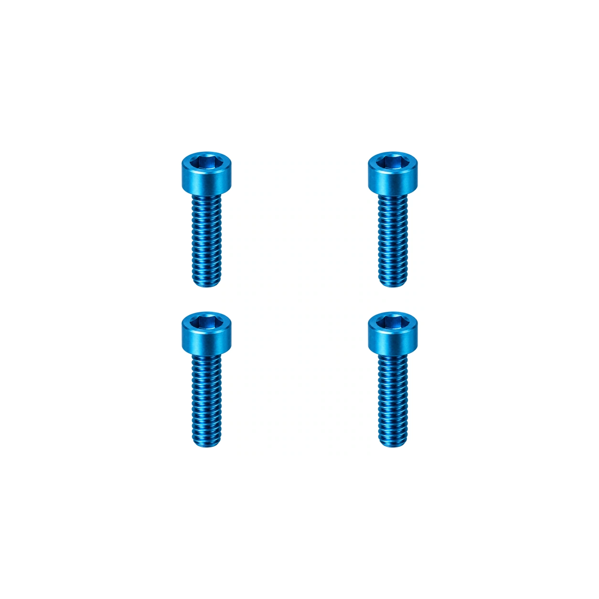 Titanium Brompton T-Line Handlebar Bolts — Aqua Blue