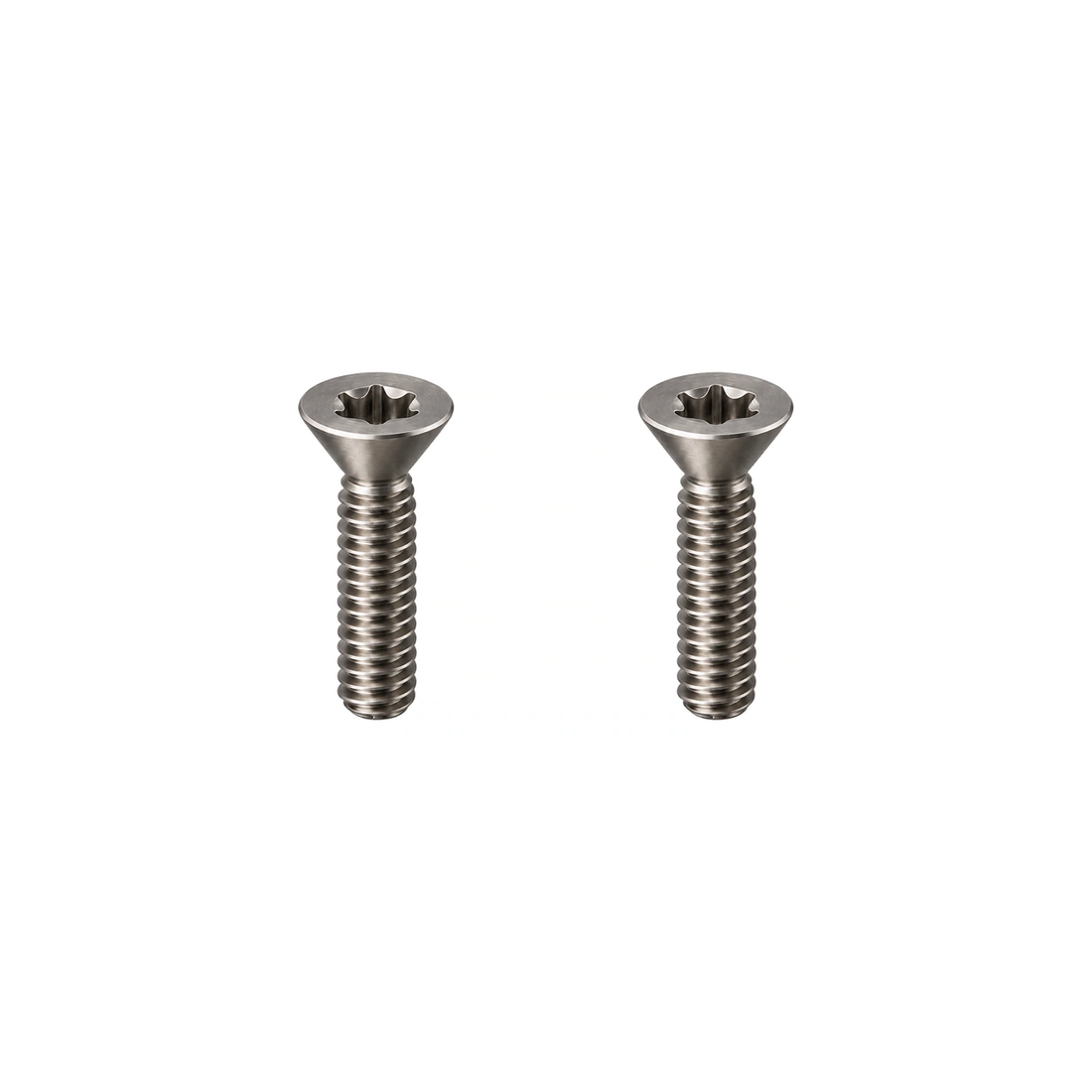 Titanium Canyon E388-16 Front Derailleur Hanger Bolts — Raw Titanium