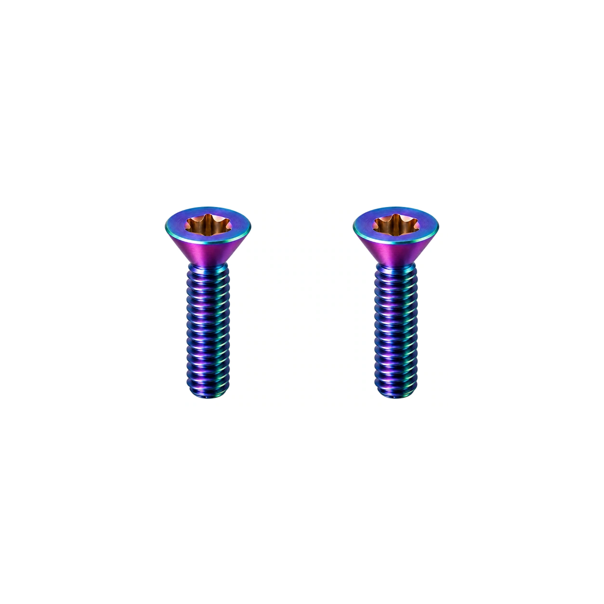 Titanium Canyon E388-16 Front Derailleur Hanger Bolts — Rainbow
