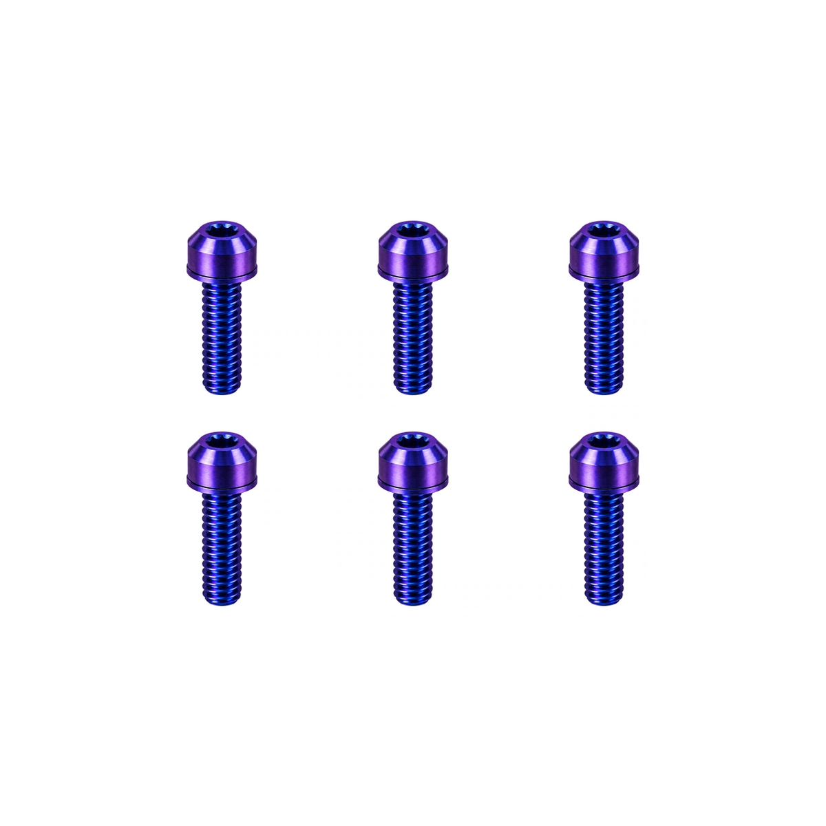 Titanium FSA Stem Bolt Set — Blue Purple