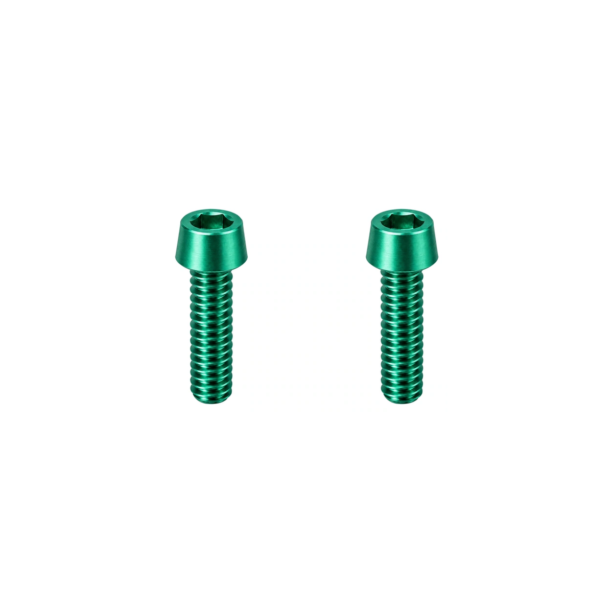 Titanium SRAM MTB Brake Lever Clamp Bolts — Green