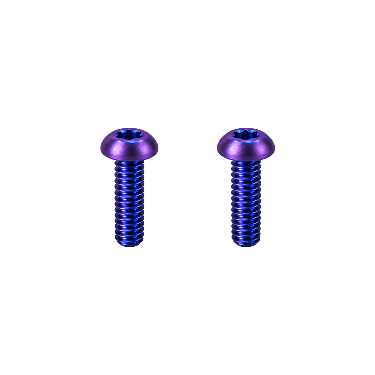 Titanium Brompton Brake Lever Clamp Bolts — Blue Purple