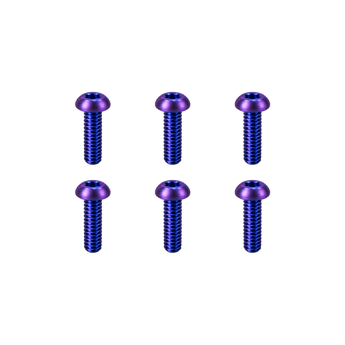 Titanium TIME Xpresso Cleat Bolt Set — Blue Purple