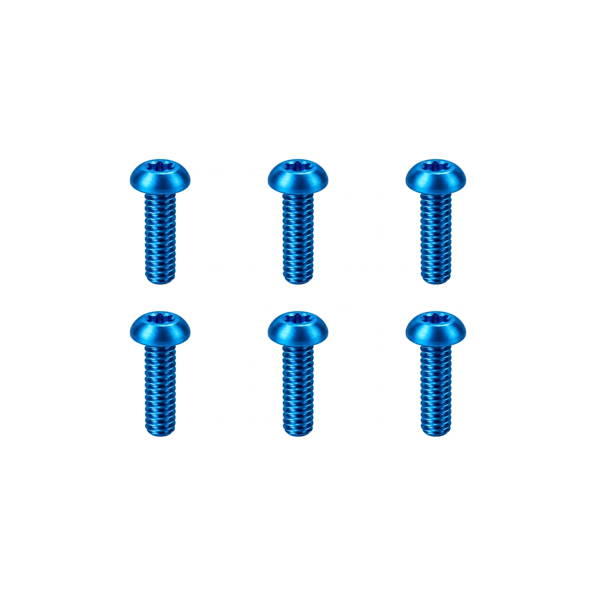 Titanium TIME Xpresso Cleat Bolt Set — Aqua Blue