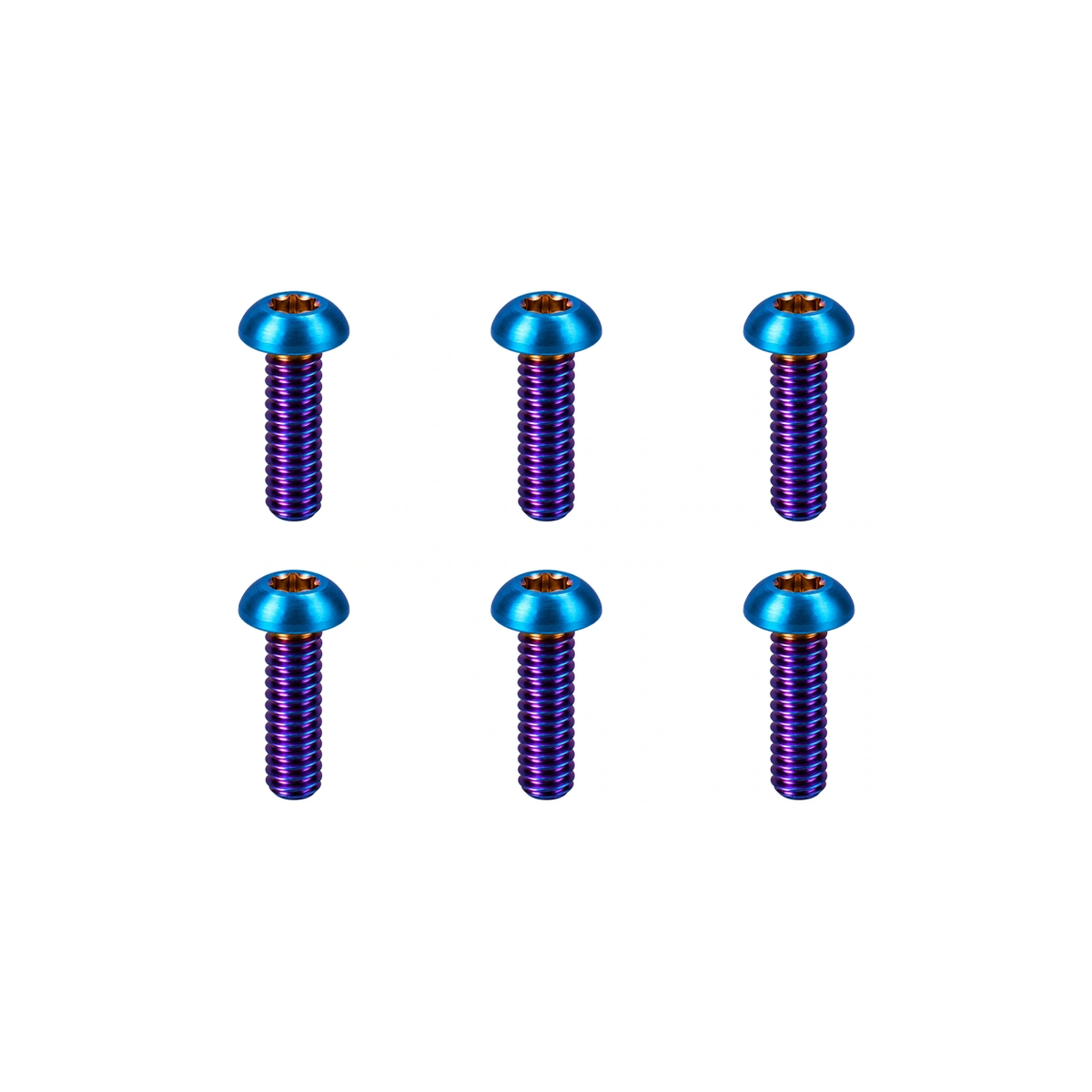 Titanium TIME Xpresso Cleat Bolt Set — Burnt Blue