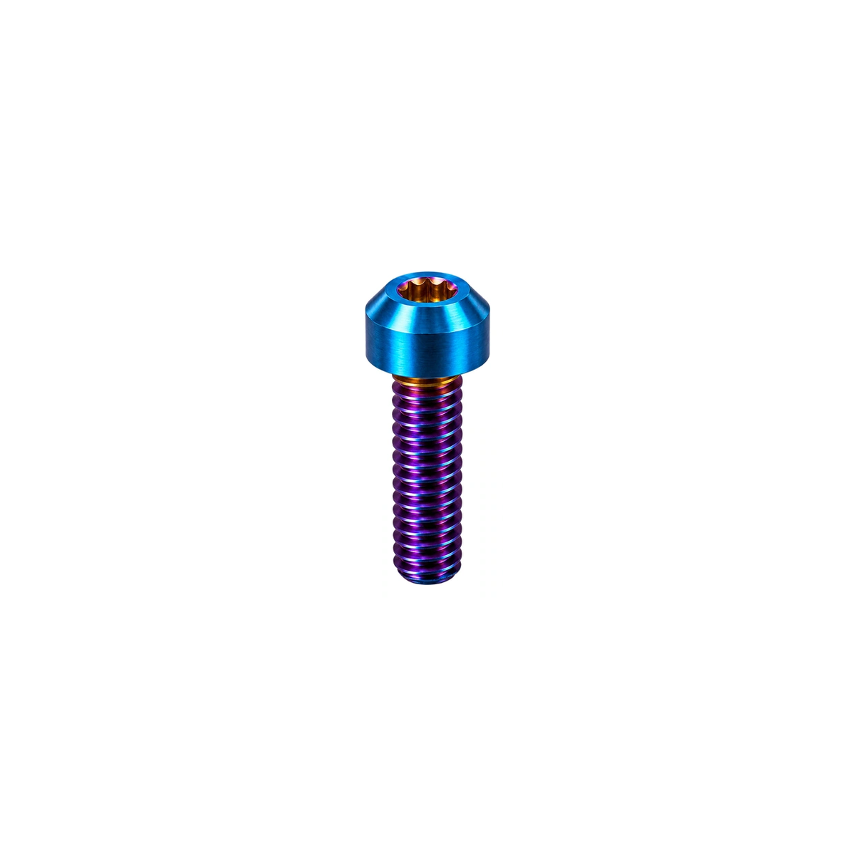 Titanium Shimano Shifter Clamp Bolts — Burnt Blue